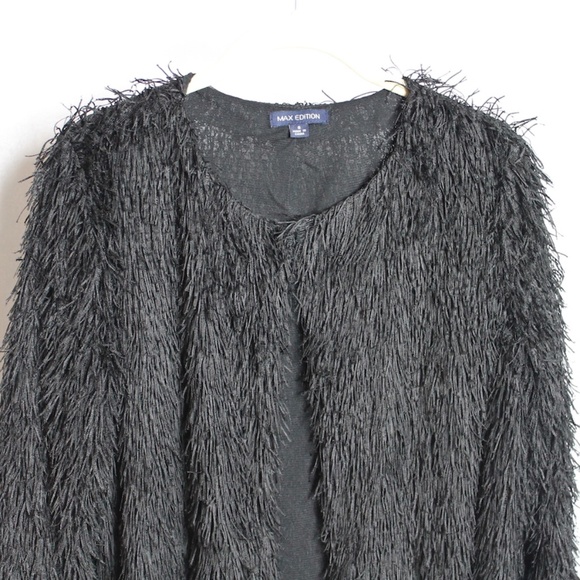Fancy Shaggy Fringe Cardigan - Picture 6 of 10